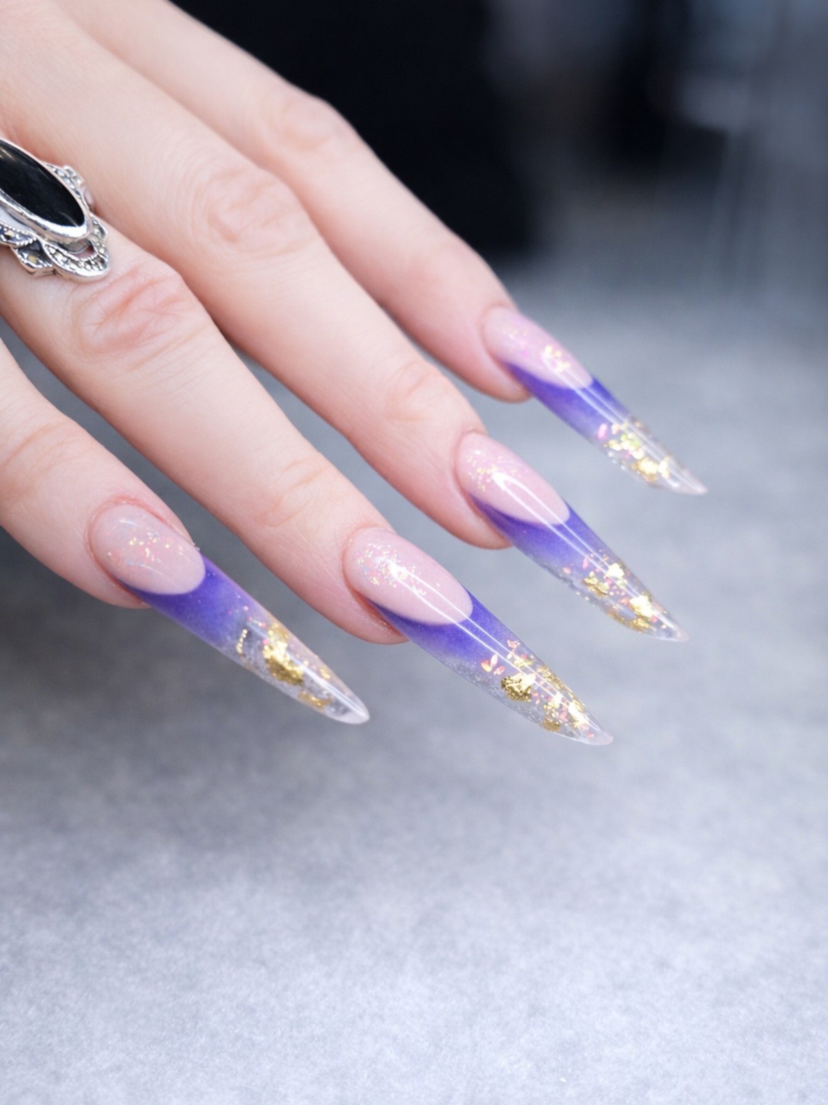 Close-up nail artistry at Nails Theory Beauty