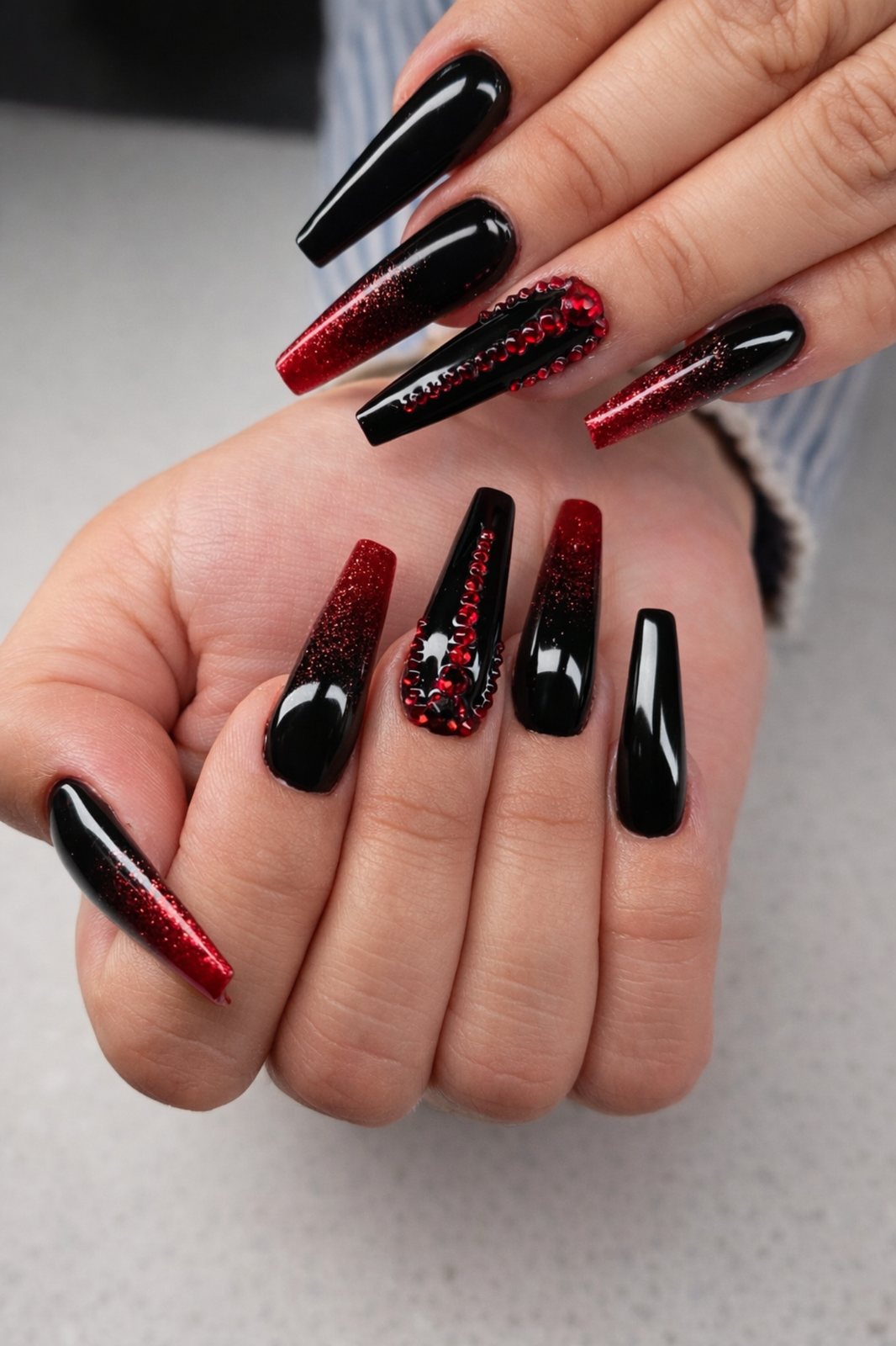 Black Ruby Glam at Nails Theory Beauty