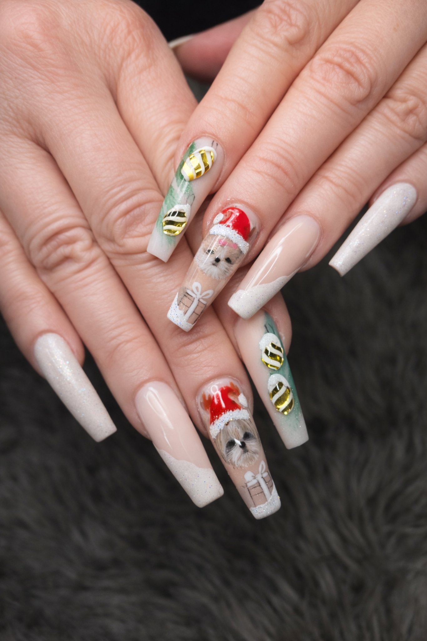 Holiday Pup at Nails Theory Beauty
