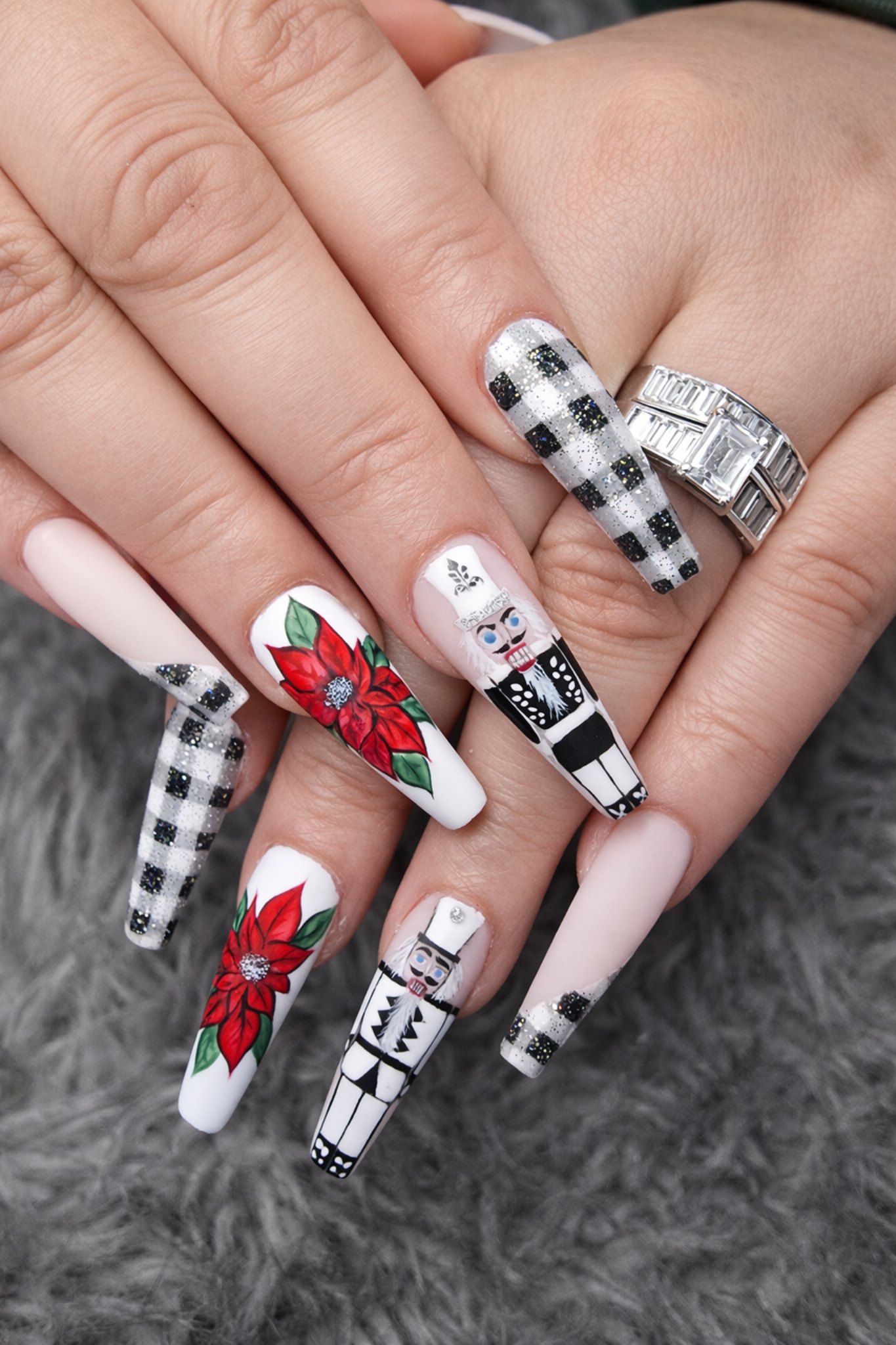 Nutcracker Plaid at Nails Theory Beauty