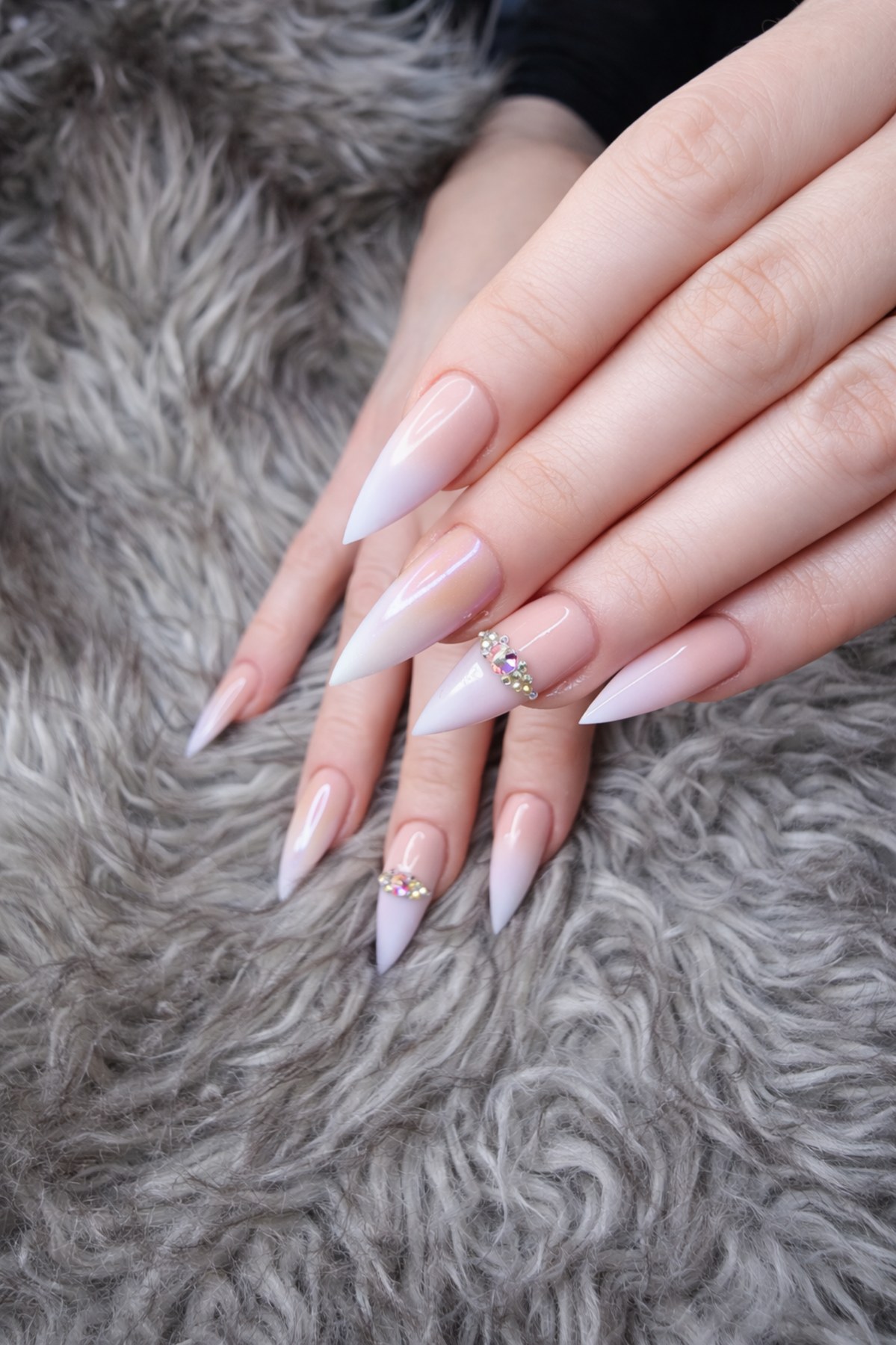 Ombre Crystal at Nails Theory Beauty