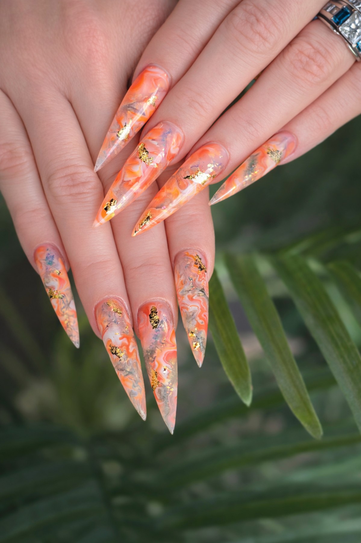 Sunset Marble at Nails Theory Beauty